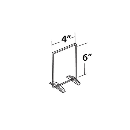 Azar Displays 4" x 6" Vertical/Horizontal Dual-Stand, PK10 132726